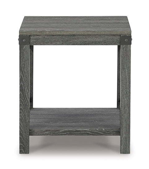 Freedan Grayish Brown End Table