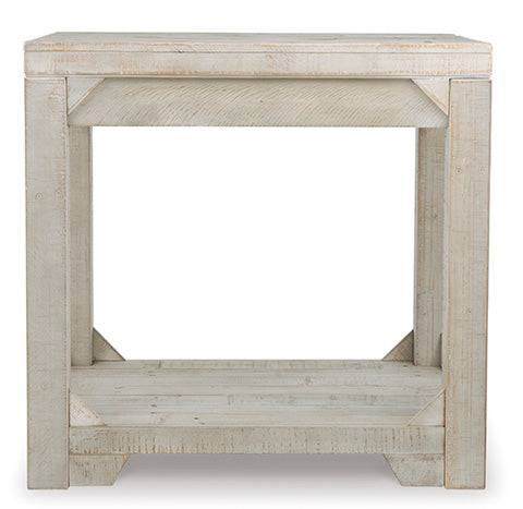 Fregine Whitewashed End Table