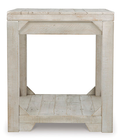 Fregine Whitewashed End Table