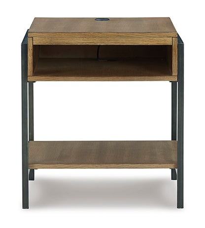 Fridley Brown and Black End Table