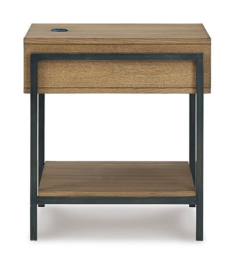 Fridley Brown and Black End Table