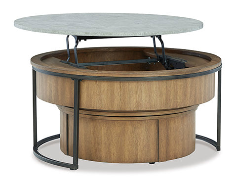 Fridley Brown Nesting Coffee Table