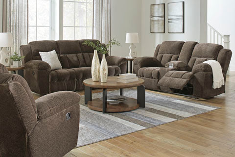 Frohn Chocolate Reclining Sofa