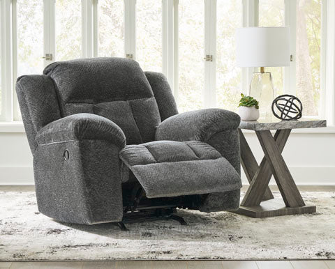 Frohn Graphite Rocker Recliner