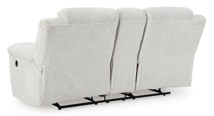 Frohn Snow DBL Reclining Loveseat w/Console