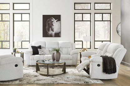 Frohn Snow DBL Reclining Loveseat w/Console
