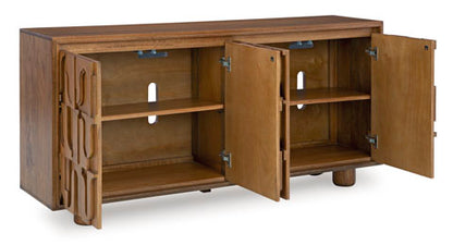 Gadburg Medium Brown Accent Cabinet