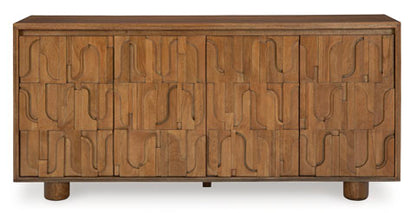 Gadburg Medium Brown Accent Cabinet