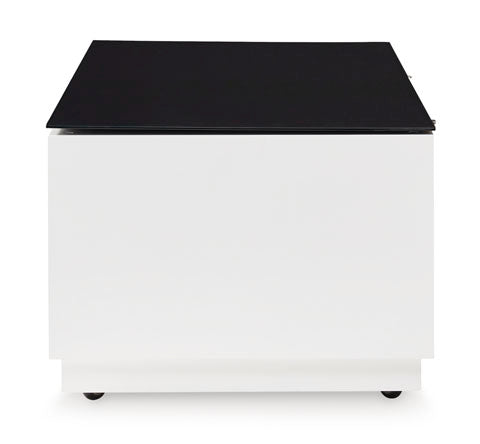 Gardoni White and Black End Table