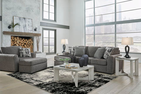 Gardiner Pewter Sofa Chaise