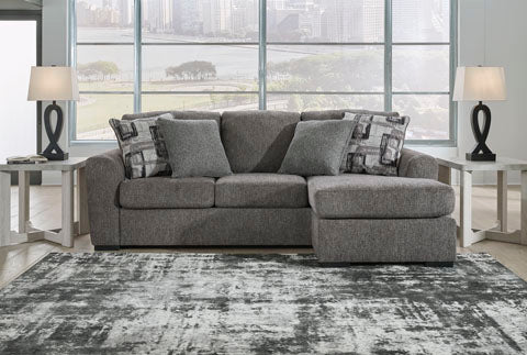 Gardiner Pewter Sofa Chaise