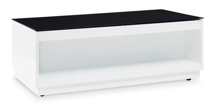 Gardoni White and Black Coffee Table