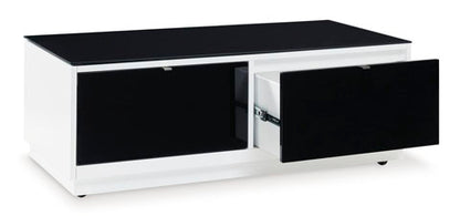 Gardoni White and Black Coffee Table