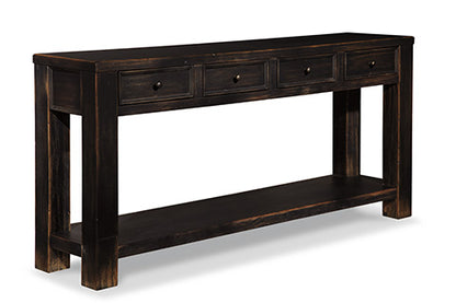 Gavelston Black Sofa Table