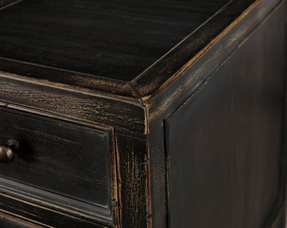 Gavelston Black Sofa Table