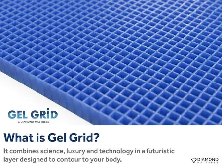 Diamond Gravity Cool Gel Grid Hybrid 13" Mattress