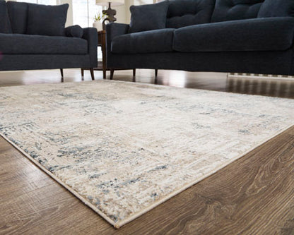 Gentor Blue and Ivory Rug