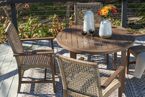 Germalia Brown 5-pc Outdoor Dining Set