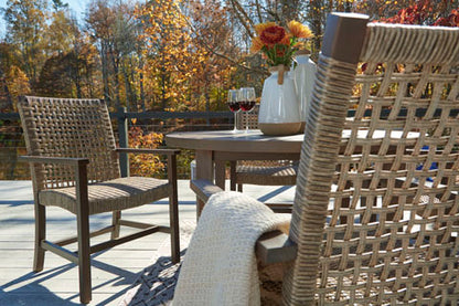 Germalia Brown 5-pc Outdoor Dining Set