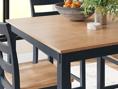Gesthaven Blue 5-pc Counter Height Dining Table Set