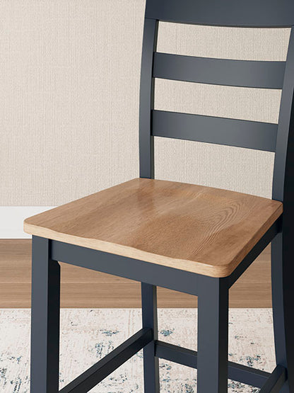 Gesthaven Blue 5-pc Counter Height Dining Table Set