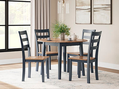 Gesthaven Blue 3-pc Drop Leaf Dining Table Set