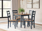 Gesthaven Blue 3-pc Drop Leaf Dining Table Set