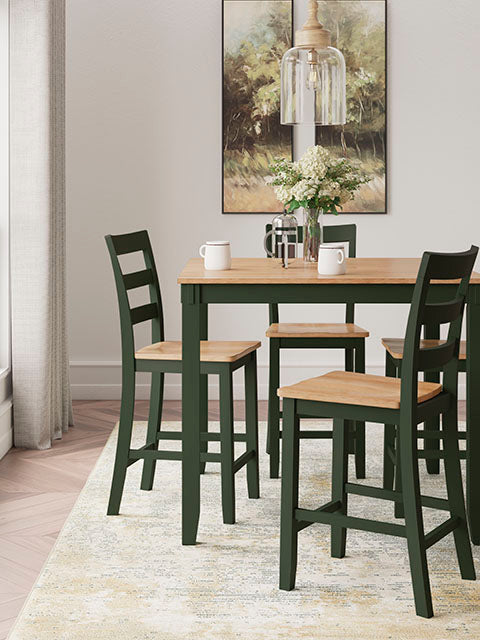 Gesthaven Green 5-pc Counter Height Dining Table Set