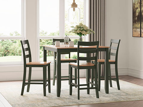 Gesthaven Green 5-pc Counter Height Dining Table Set