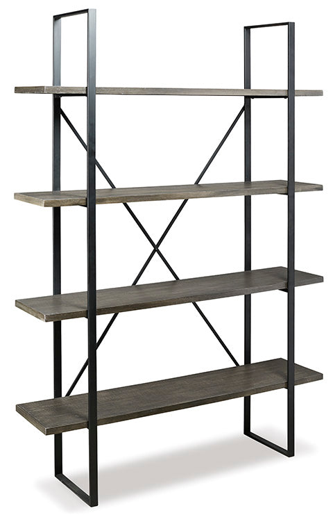 Gilesgrove Black and Gray Bookcase