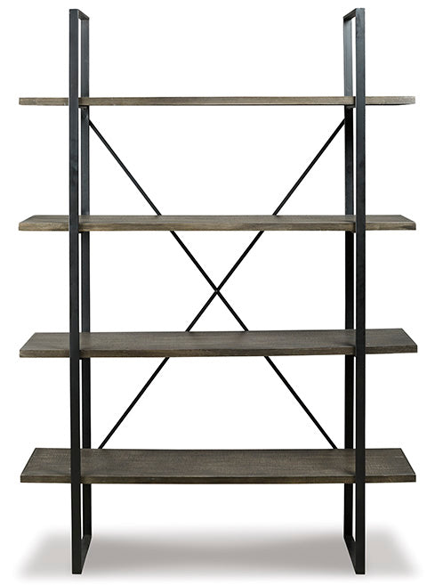 Gilesgrove Black and Gray Bookcase