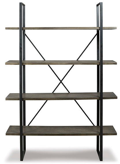 Gilesgrove Black and Gray Bookcase