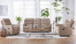 Gio Mushroom Manual Reclining Sofa and Loveseat Set