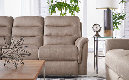 Gio Mushroom Manual Reclining Sofa and Loveseat Set