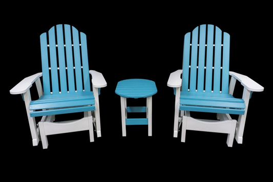 Glider HDPE Outdoor Patio Set