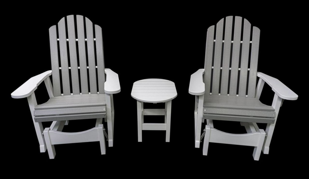 Glider HDPE Outdoor Patio Set