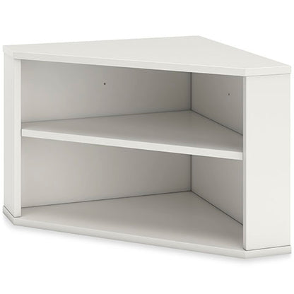 Grannen White Home Office Corner Bookcase