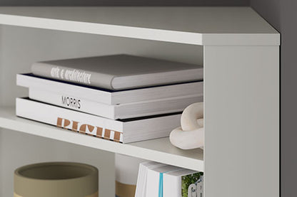 Grannen White Home Office Corner Bookcase
