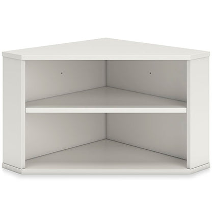 Grannen White Home Office Corner Bookcase