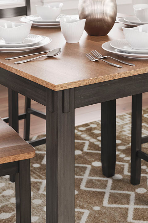 Gesthaven Brown 5-pc Counter Height Dining Table Set