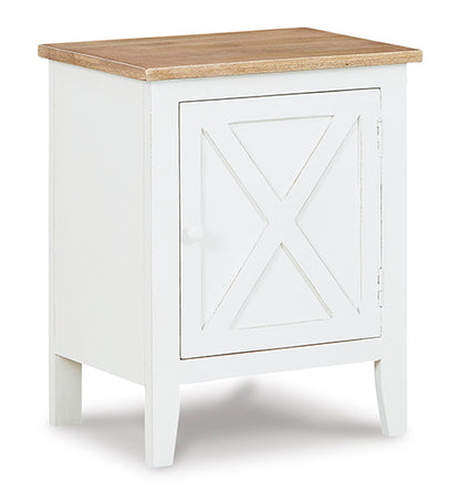 Gylesburg White and Brown Accent Cabinet