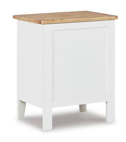 Gylesburg White and Brown Accent Cabinet