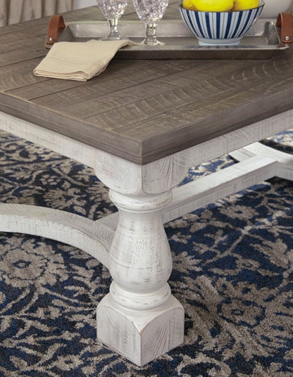 Havalance Gray and White Coffee Table