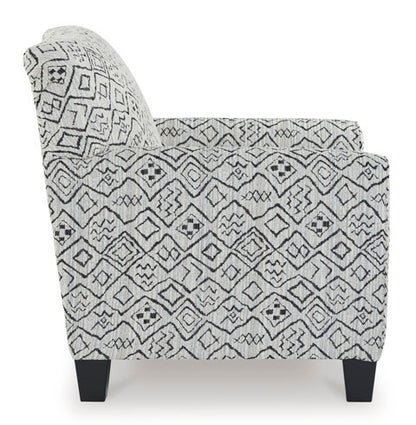 Hayesdale Black & Cream Accent Chair