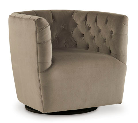 Hayesler Cocoa Swivel Accent Chair