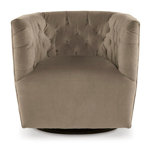 Hayesler Cocoa Swivel Accent Chair