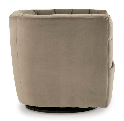 Hayesler Cocoa Swivel Accent Chair