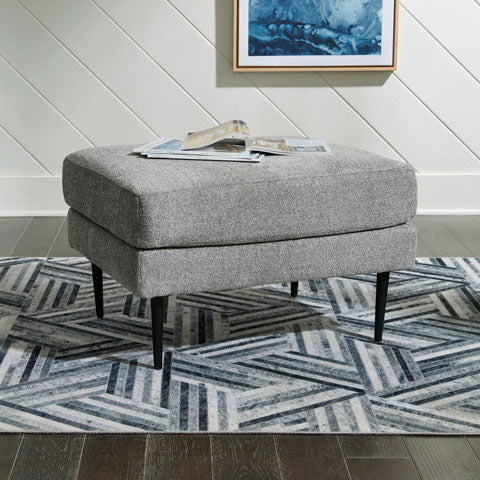 Hazela Charcoal Ottoman