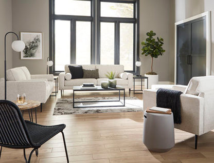 Hazela Sandstone Sofa and Loveseat Set