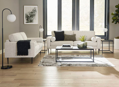 Hazela Sandstone Sofa and Loveseat Set